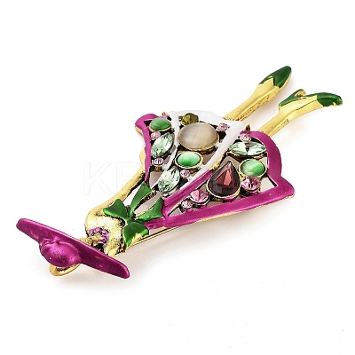 Zinc Alloy Rhinestone Girl Brooches LS-JEWB-I031-07A-1