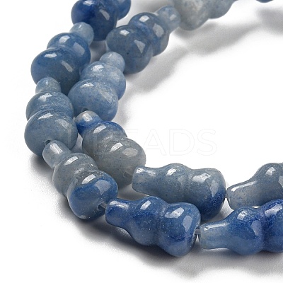 Dyed & Heated Natural Blue Aventurine Beads Strands G-C039-A10-1
