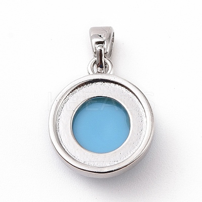 Synthetic Turquoise Charms KK-C245-01P-1