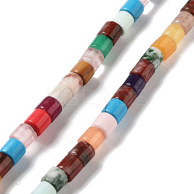 Natural & Synthetic Mixed Gemstone Beads Strands G-K358-A01-01-1