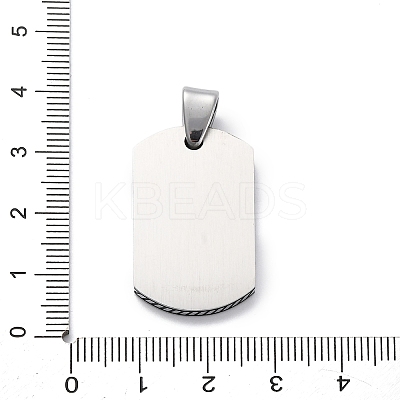 304 Stainless Steel Micro Pave Cubic Zirconia Pendants STAS-U043-24P-1