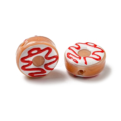 Handmade Lampwork Enamel Beads Strands LAMP-A001-F05-1