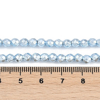 Baking Paint Electroplated Synthetic Non-magnetic Hematite Beads Strands G-H072-A01-01A-1