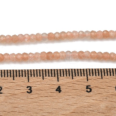 Natural Peach Moonstone Beads Strands G-B168-C10-01-1