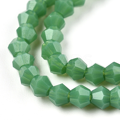 Opaque Solid Color Imitation Jade Glass Beads Strands EGLA-A039-P2mm-D08-1
