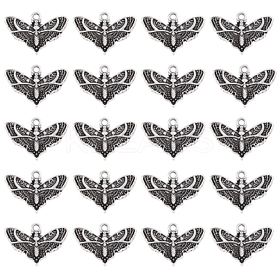 80Pcs Tibetan Style Alloy Pendants PALLOY-DC0001-04-1