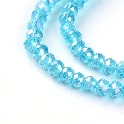 Electroplate Glass Beads Strands LS-EGLA-R048-2mm-08-1