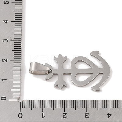 Non-Tarnish 201 Stainless Steel Pendants STAS-A094-10P-1
