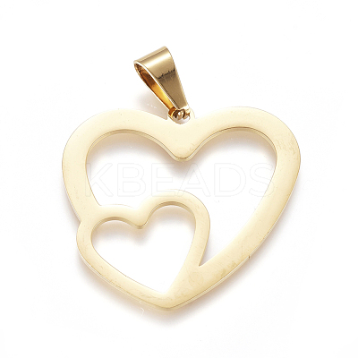 PVD Vacuum Plating 304 Stainless Steel Pendants STAS-F239-05G-1