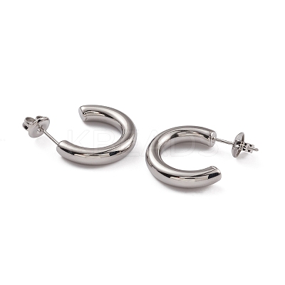 Non-Tarnish 304 Stainless Steel Stud Earrings for Women EJEW-G346-07C-P-1