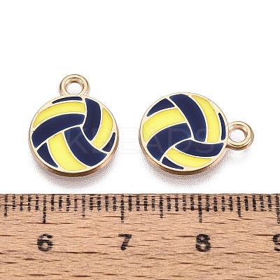 Alloy & Enamel Pendants ENAM-T021-72G-02-1