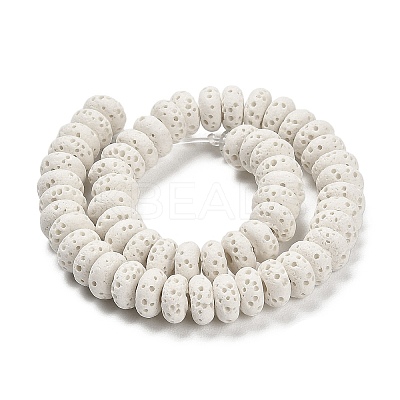 Natural Lava Rock Dyed Beads Strands G-L586-B01-14-1