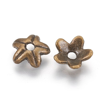 Tibetan Style Alloy Bead Caps LS-X-K0PA6071-1