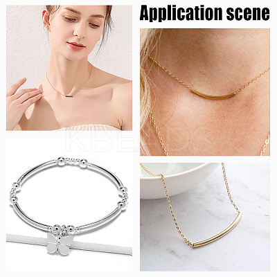 36Pcs 6 Styles 304 Stainless Steel Tube Beads STAS-AR0001-65-1