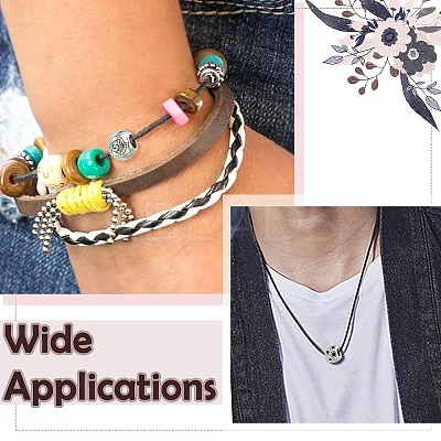 100Pcs 10 Styles Tibetan Style Alloy European Beads TIBE-CJ0001-32-1