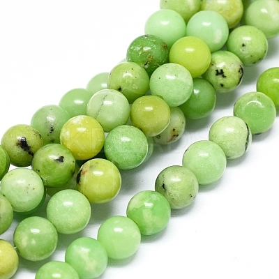 Natural Serpentine Beads Strands G-F576-01-6mm-1