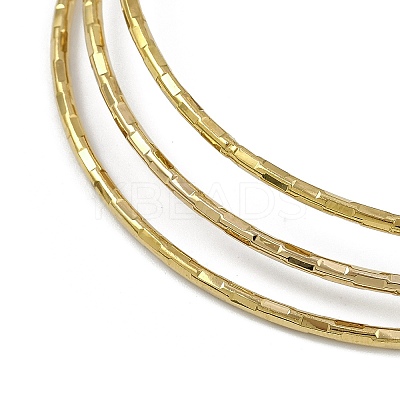 7Pcs Vacuum Plating PVD Vacuum Plating 201 Stainless Steel Bangles Sets for Women BJEW-F476-03G-1