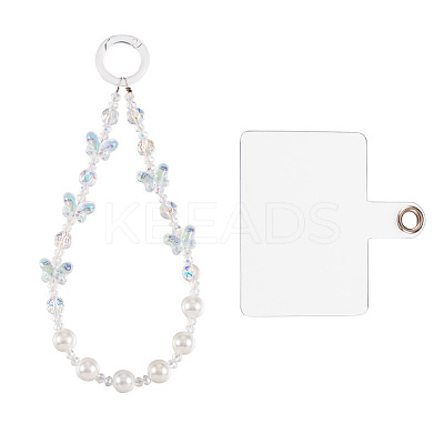 Resin Beads Mobile Straps AJEW-TAC0006-10D-1