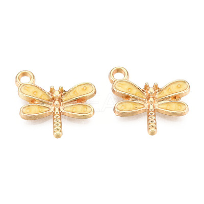 Light Gold Plated Alloy Charms ENAM-T009-02D-1