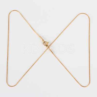 304 Stainless Steel Snake Chain Necklace Making STAS-P045-11-1