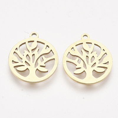 201 Stainless Steel Pendants LS-STAS-T044-87G-1