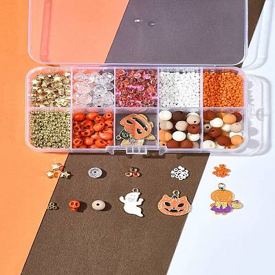 Halloween Theme DIY Bead Kits DIY-FS0006-96A-1