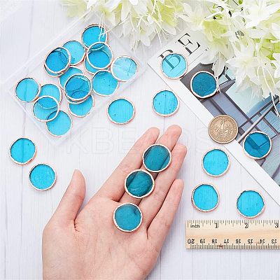 30Pcs Colored Glass Mosaic Tiles DIY-OC0009-45F-1