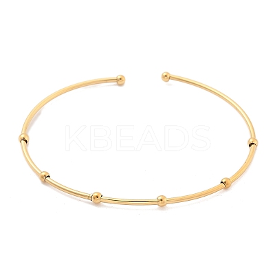 304 Stainless Steel Arm Cuff Bangles for Women AJEW-P127-03G-1