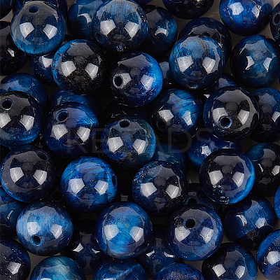 60Pcs Natural Tiger Eye Beads G-PA0001-12A-1
