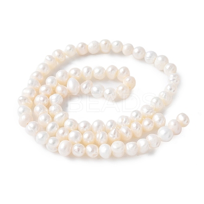 Natural Cultured Freshwater Pearl Beads Strands PEAR-I007-07Q-04A-01-1