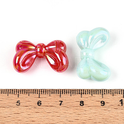 UV Plating Opaque Acrylic Beads X-OACR-N143-05-1