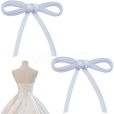 2Pcs Polyester Cord for Women's Wedding Dress Zipper Replacement DIY-GF0010-30D-1