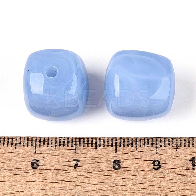 Opaque Acrylic Beads X-OACR-ZX006-33F-1