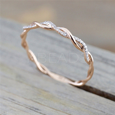 Alloy and Crystal Rhinestone Finger Rings FS-WGF6D8C-12-1