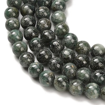 Natural Green Kyanite Beads Strands G-H335-B02-6mm-AB-1