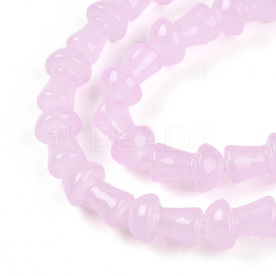 Baking Paint Glass Beads Strands DGLA-N007-01E-1
