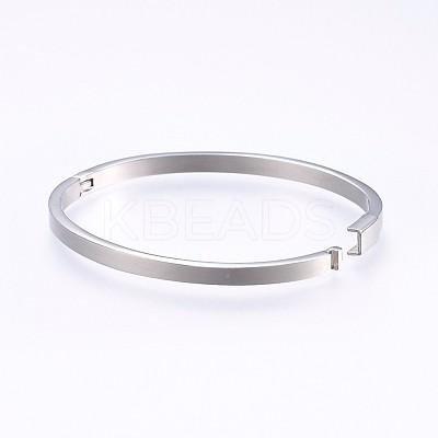 304 Stainless Steel Bangles BJEW-P223-20P-1