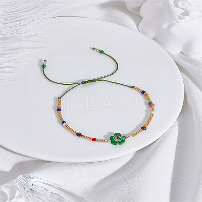1Pc Glass Seed Beads Braided Bead Bracelets for Women BJEW-LP0002-32A-1