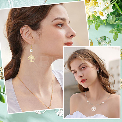 40Pcs 2 Colors Brass Filigree Pendants KK-DC0002-08-1