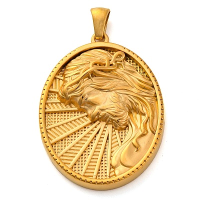 Religion Golden Tone 304 Stainless Steel Pendants STAS-K289-01G-11-1