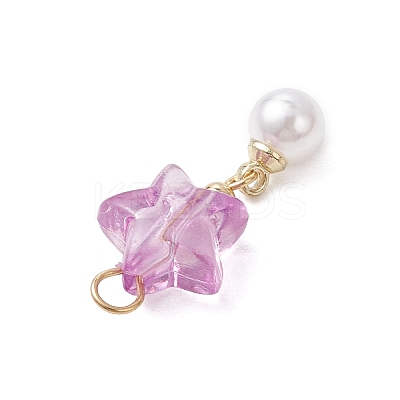 Transparent Acrylic Pendants PALLOY-JF04765-1