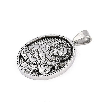 304 Stainless Steel Pendants STAS-M103-01AS-06-1