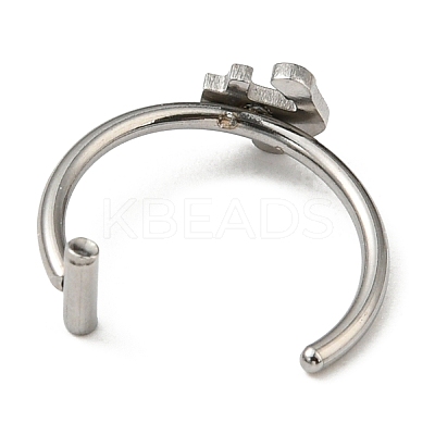 Non-Tarnish 304 Stainless Steel Eyebrow Ring AJEW-H140-05P-1