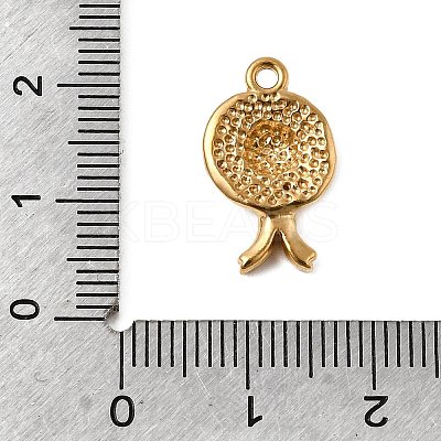 Hammered 304 Stainless Steel Pendants STAS-B167-07G-1