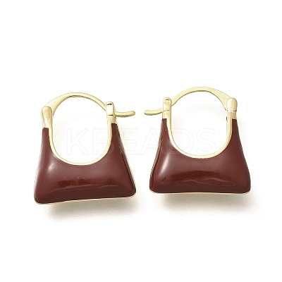 Brass Bag Hoop Earrings LS-EJEW-A121-05G-1