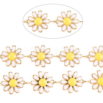 Ion Plating(IP) 304 Stainless Steel Sunflower Link Chains STAS-N092-03LG-1