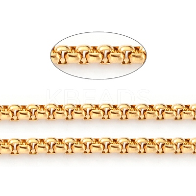 3.28 Feet Ion Plating(IP) 304 Stainless Steel Box Chains X-CHS-B001-01G-1
