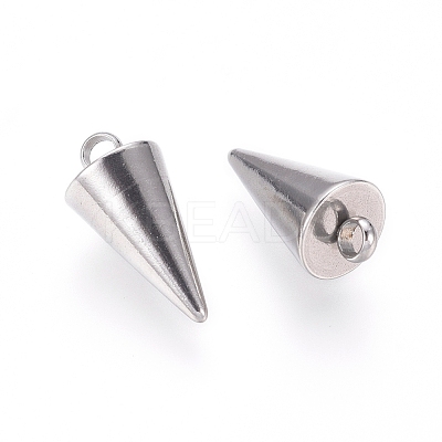 Tarnish Resistant 304 Stainless Steel Pendants STAS-G214-47P-02-1