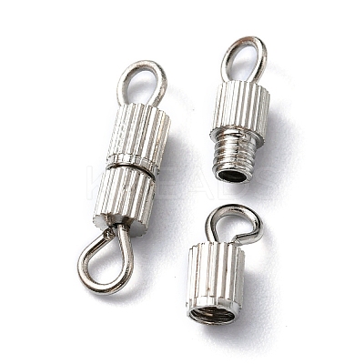 20 Sets Brass Screw Clasps IFIN-YW0001-57P-1