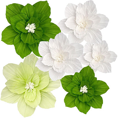 6Pcs Crepe Paper Artificial Flowers DIY-WH20007-272C-1